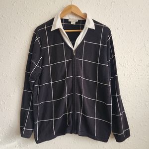 Vintage Allison Daley Plaid Sweater